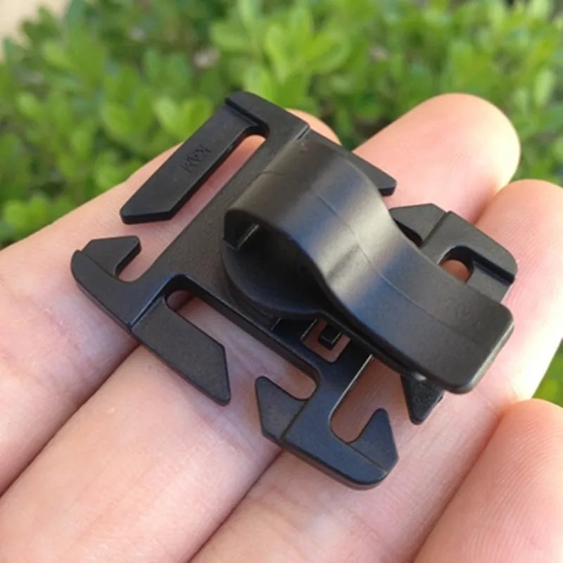 2-Pack Rotatable Hydration Tube Clip for MOLLE & CamelBak Packs Hydration Tube Clip Peaceful Pleasures Health and Wellness 4pcs-Black