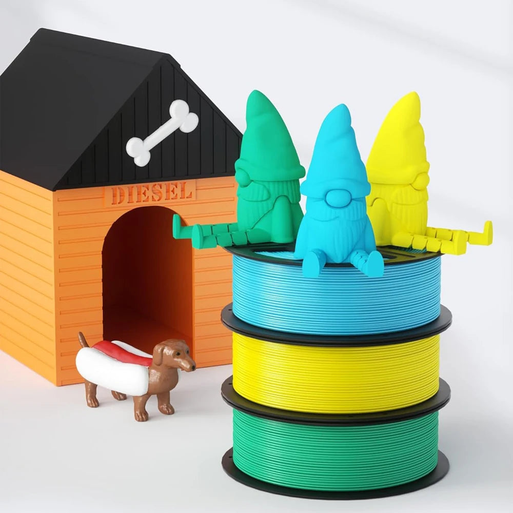 3D Maliang PLA Filament 1.75mm ±0.02mm 250g Grey & White Spool