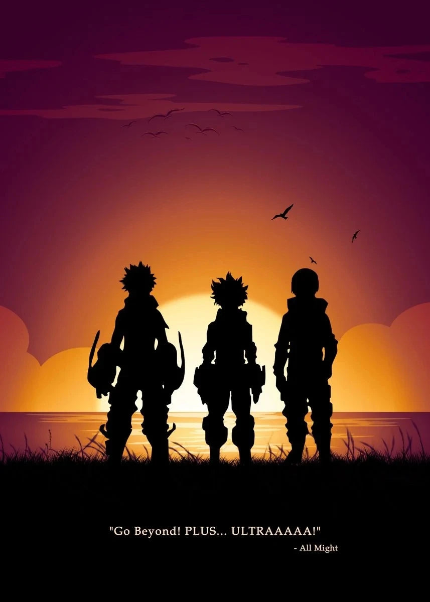 My Hero Academia Anime Canvas Poster | Boys Bedroom Wall Art