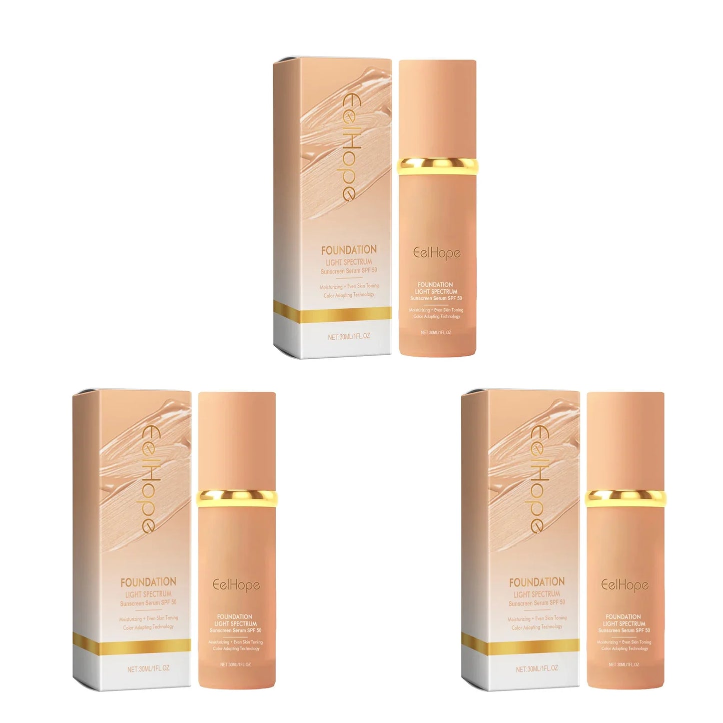 Eelhope Color-Changing Foundation – Full Coverage & Hydrating