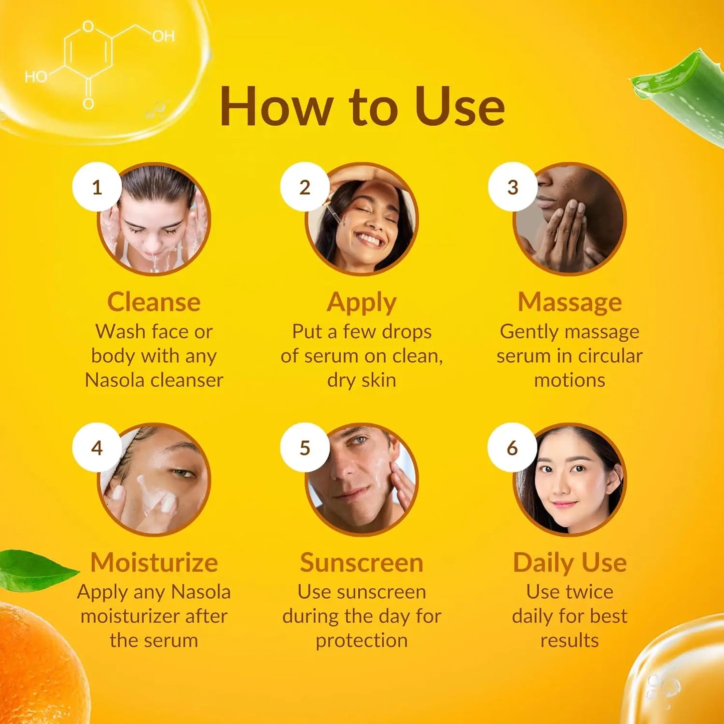 2pcs Alpha Arbutin Kojic Acid Whitening Serum Glow Booster Cast Oil And Turmeric And Retinol Oil Dark Spots Repair Damage Skin Peaceful Pleasures Health and Wellness