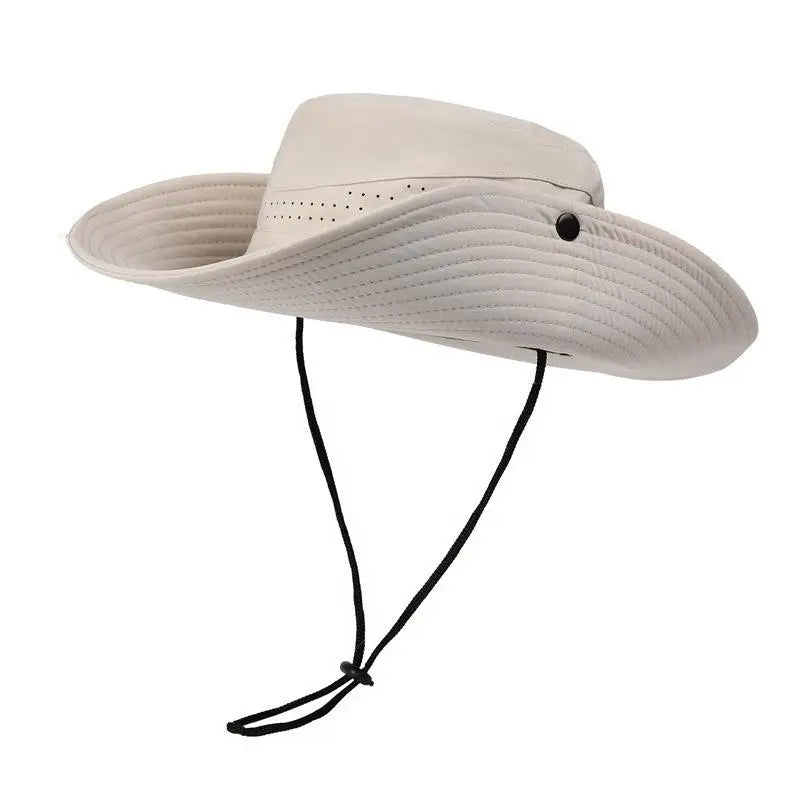 Quick-Dry Wide Brim Bucket Hat – Unisex Outdoor Sun Hat