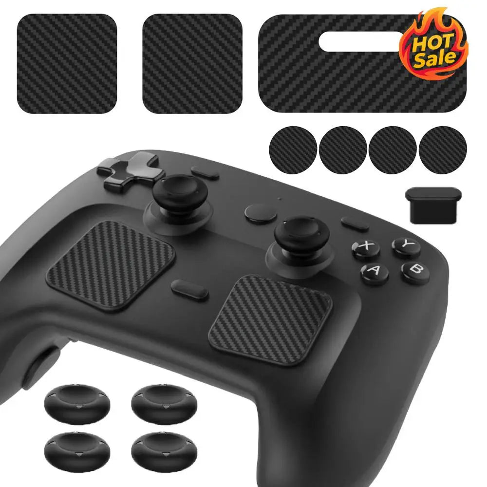 12-Piece Steam Controller 2026 Protective Sticker & Cap Kit
