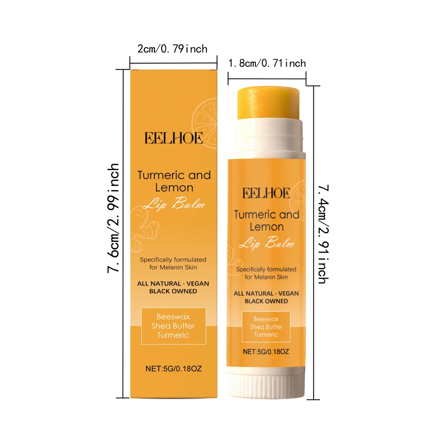 Turmeric Lemon Lip Balm – Brightening & Moisturizing Lip Care