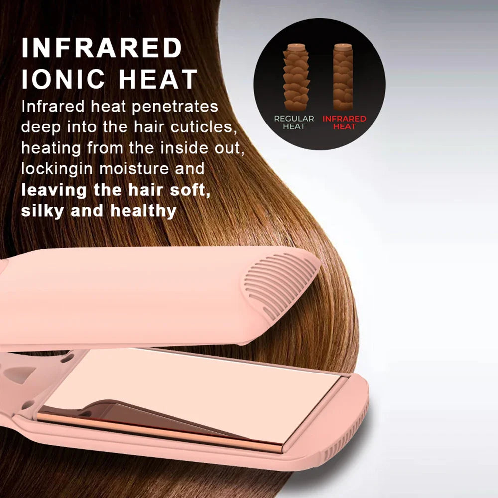 URGGU 2-in-1 Hair Straightener & Curling Iron | Infrared Ion
