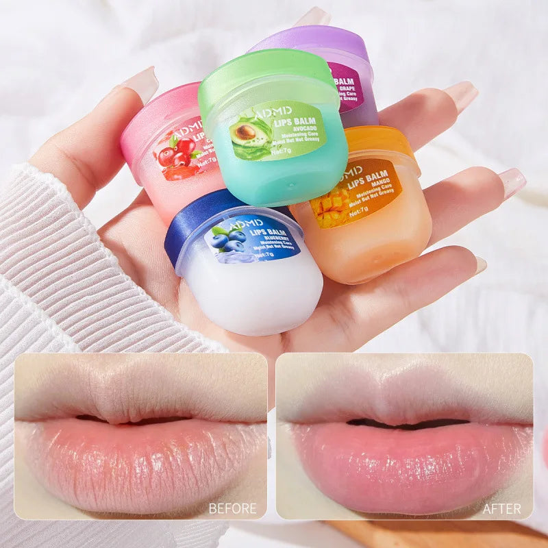 BIOAOUA 8pc Fruit Lip Balm Set – Moisturizing & Anti-Crack