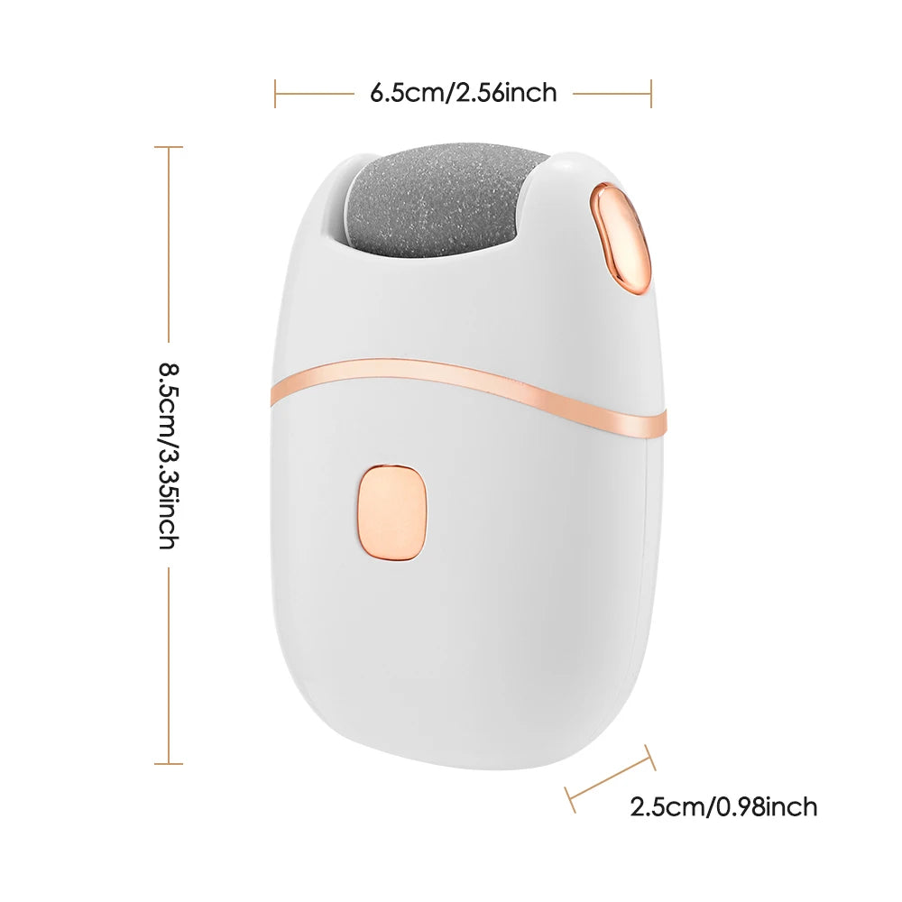 Automatic Electric Foot Grinder Thick Leather Deadskin Calluses Polishing Rechargeable Pedicure Tool Gentle Exfoliation File Peaceful Pleasures Health and Wellness