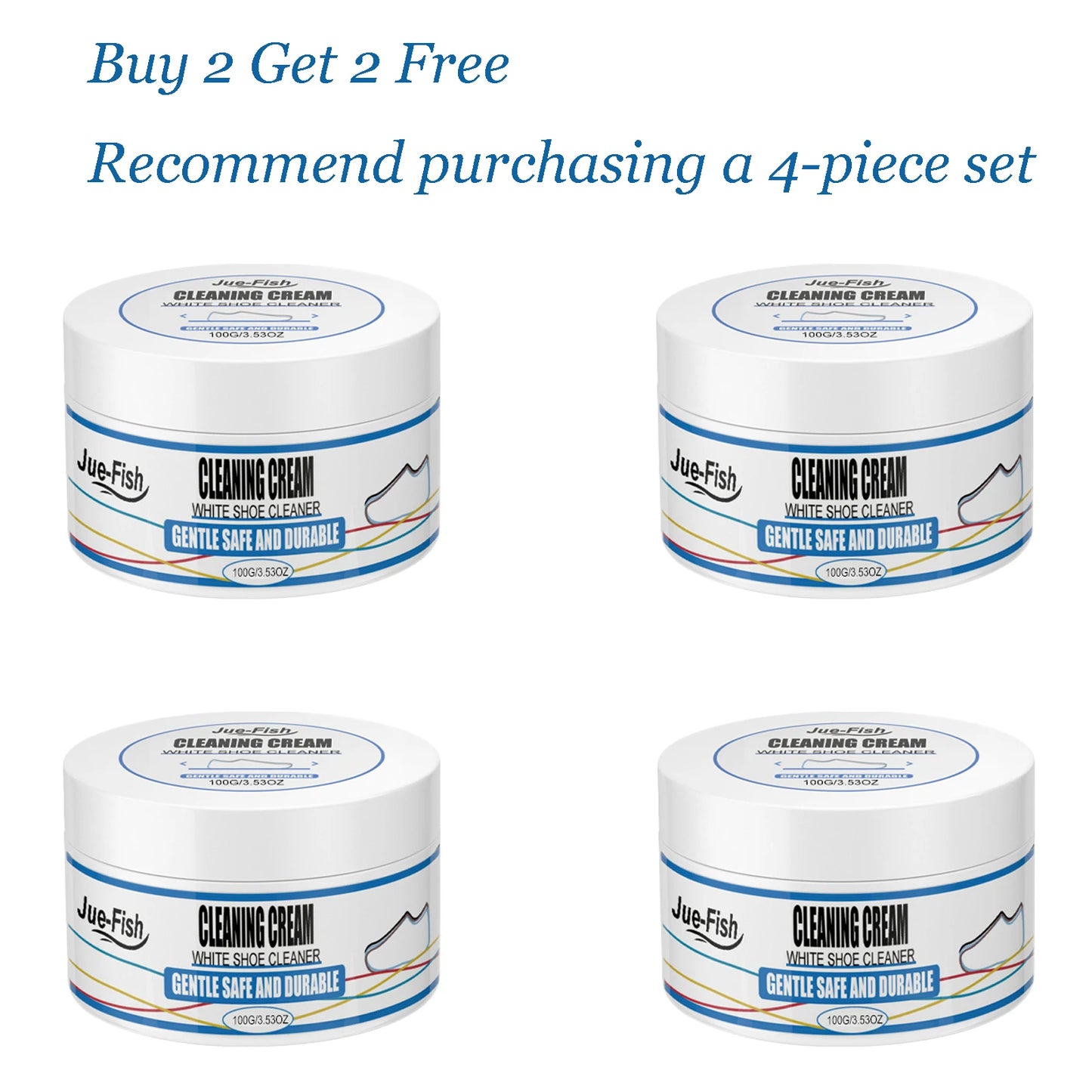 Jue-Fish Sneaker Cleaning Cream | Remove Yellow Edges & Stains