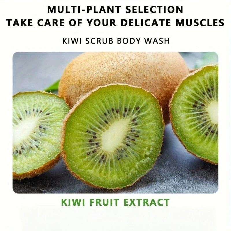 SADOER Kiwi Scrub Shower Gel 300ml | Natural Fruit Extract