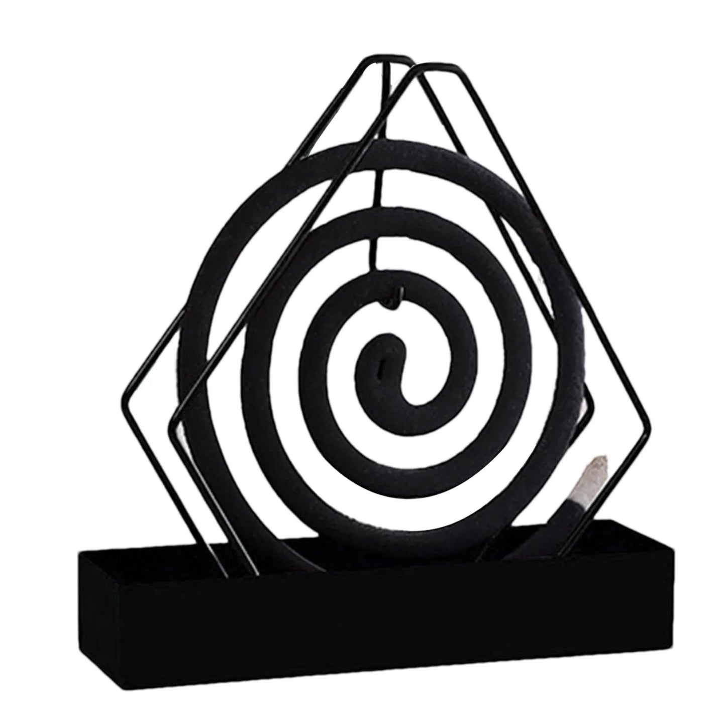 Flower Shape Mosquito Coil Holder with Tray – Iron Rack