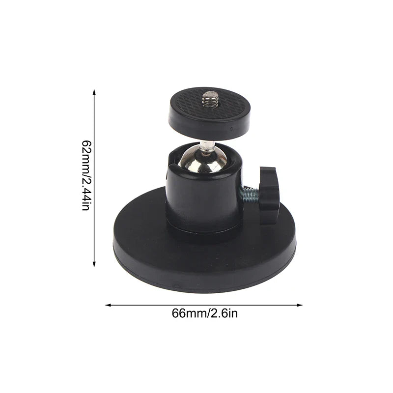 Magnetic Camera Mount Bracket 1/4" Ballhead for GoPro & Tripod