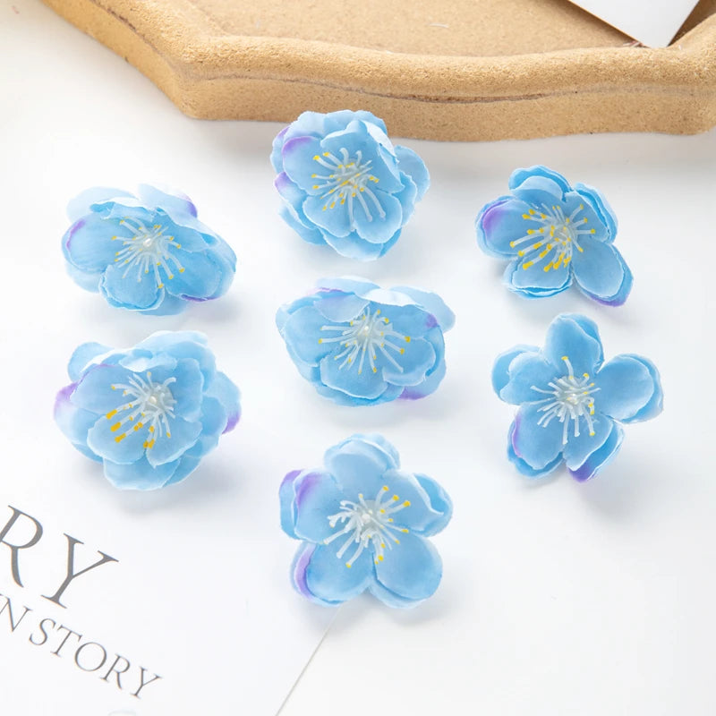 Artificial Sakura Silk Flower Heads 10/20pcs – Wedding Décor