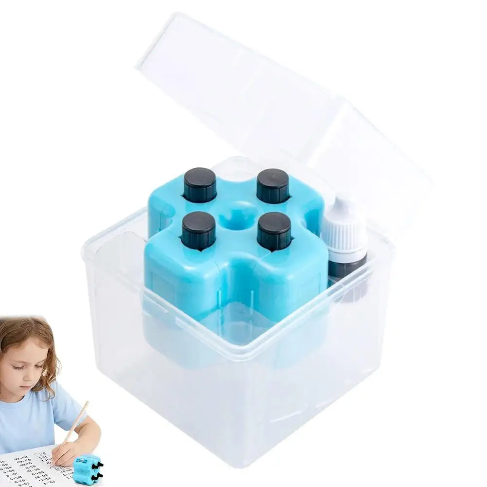 4-in-1 Math Roller Stamp Set – Arithmetic Practice for Kids