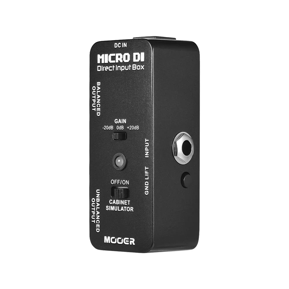 MOOER MICRO DI Cabinet Simulator Box Direct Input Pedal Full Metal