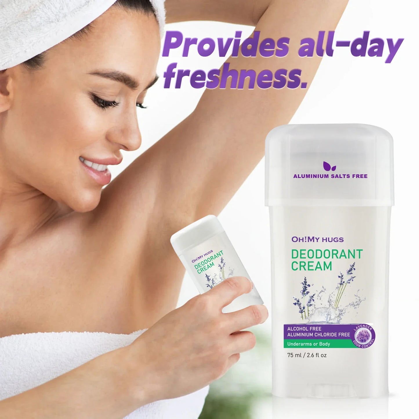 YURHERSU Lavender Deodorant Cream – Unisex All-Day Freshness
