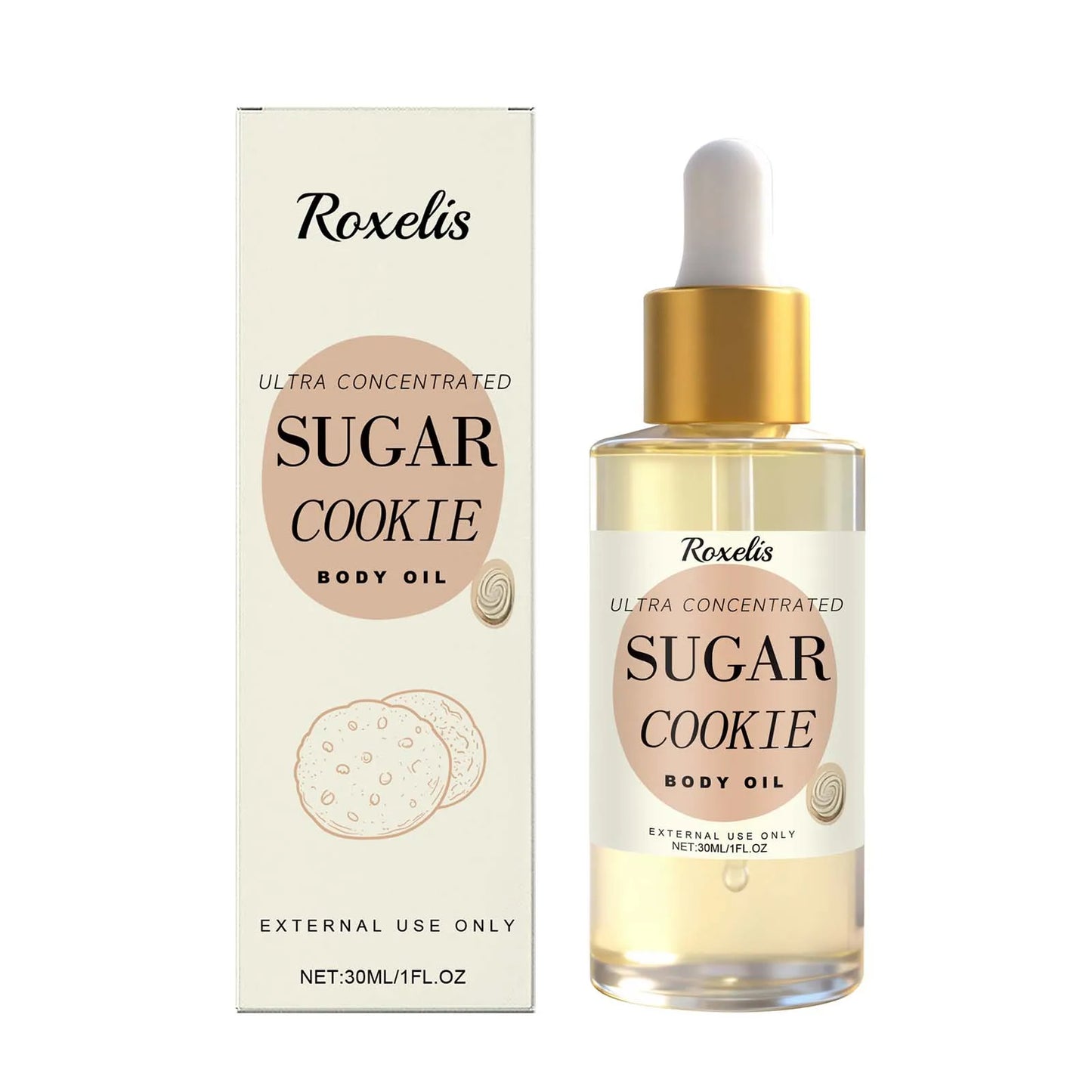 Sugar Cookie Fragrance Body Oil – Shea Butter & Vitamin E