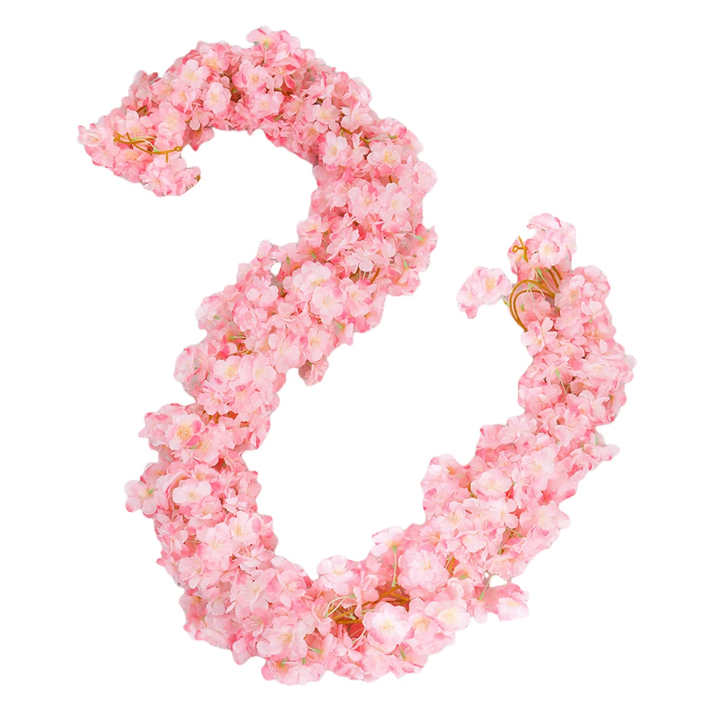 4Pcs Artificial Sakura Flowers Vine 5.9ft Artificial Cherry Blossom Garland for Wedding Party Home Arch Garden Outdoor Decor Peaceful Pleasures Health and Wellness Light Pink