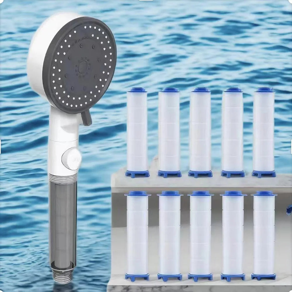 11-Piece Pressurized Handheld Shower Head Set | Water Saving