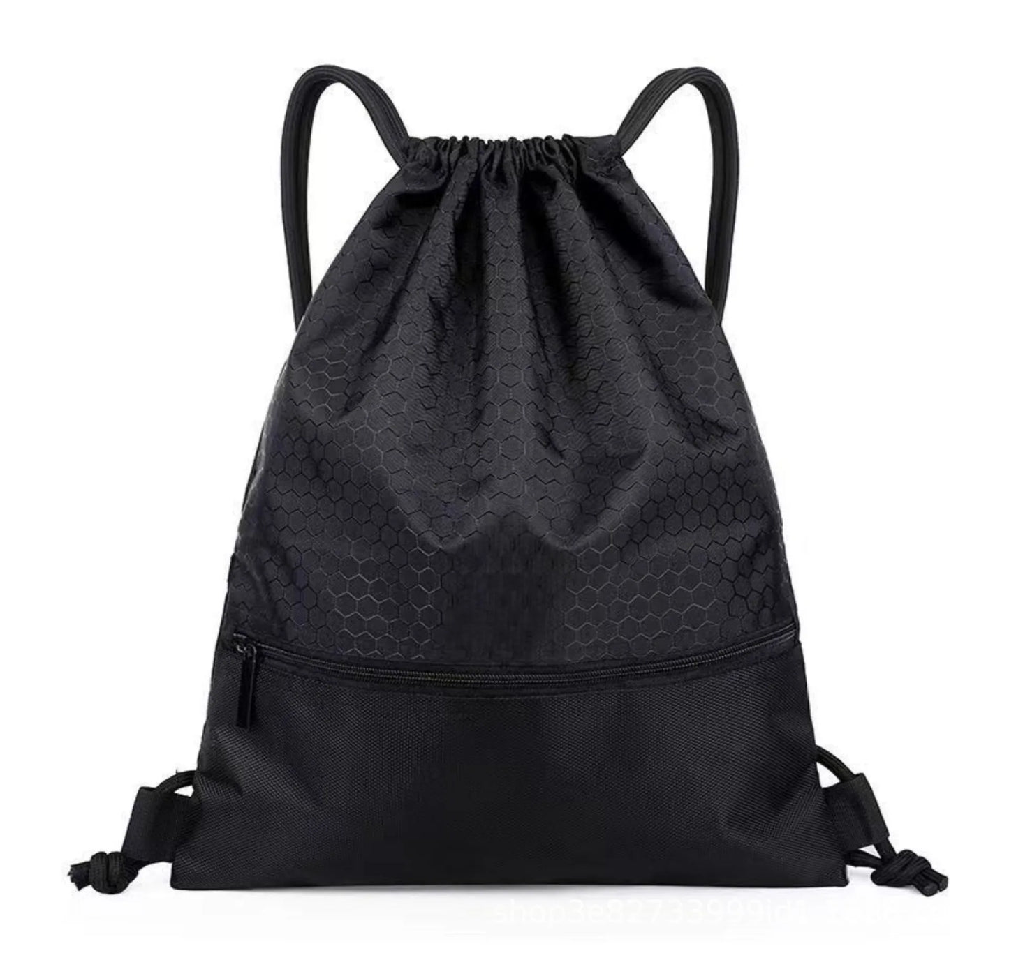 Large Drawstring Backpack – Nylon Gym, Basketball & Sports Bag