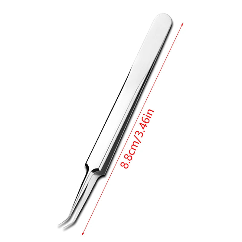 1pc 8CM Cell Pimples Blackhead Clip Tweezers Beauty Salon Special Scraping Closing Artifact Needle Tool Peaceful Pleasures Health and Wellness 8.8CMoblique