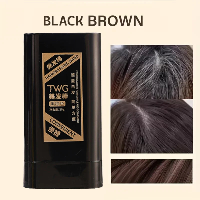 Portable Hair Dye Stick – Waterproof Gray Hair Cover