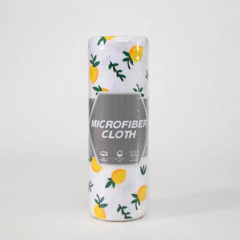 Reusable Microfiber Cleaning Cloth Roll | Cute Prints, 20 Sheets