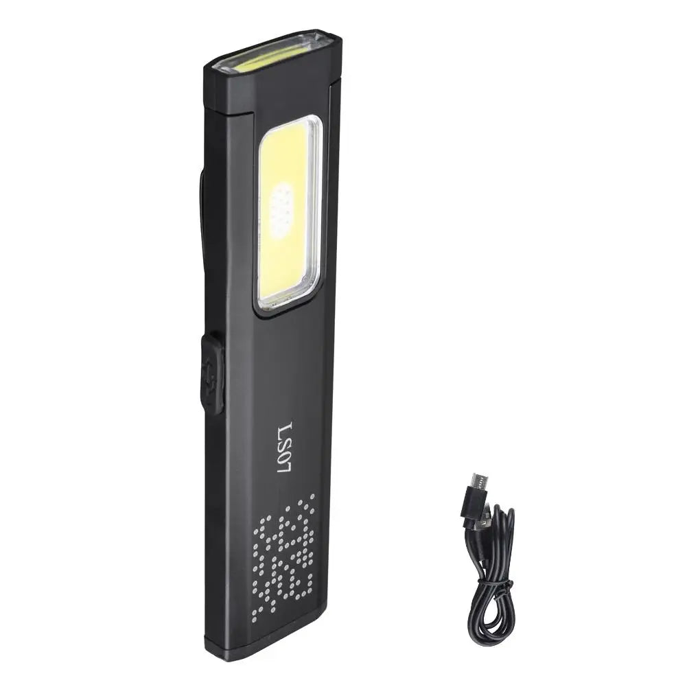 Mini Magnetic LED Pocket Flashlight – 800LM, 6 Modes, USB-C