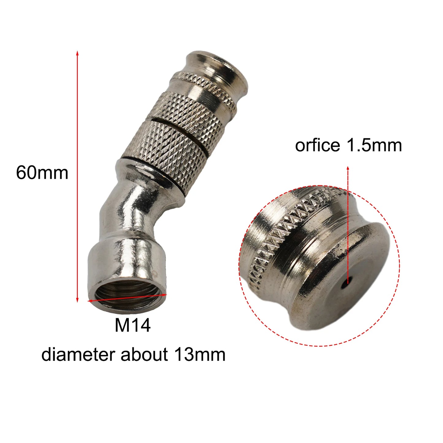 Brass Atomization Nozzles Adjustable Spray Garden Cleaning Machine