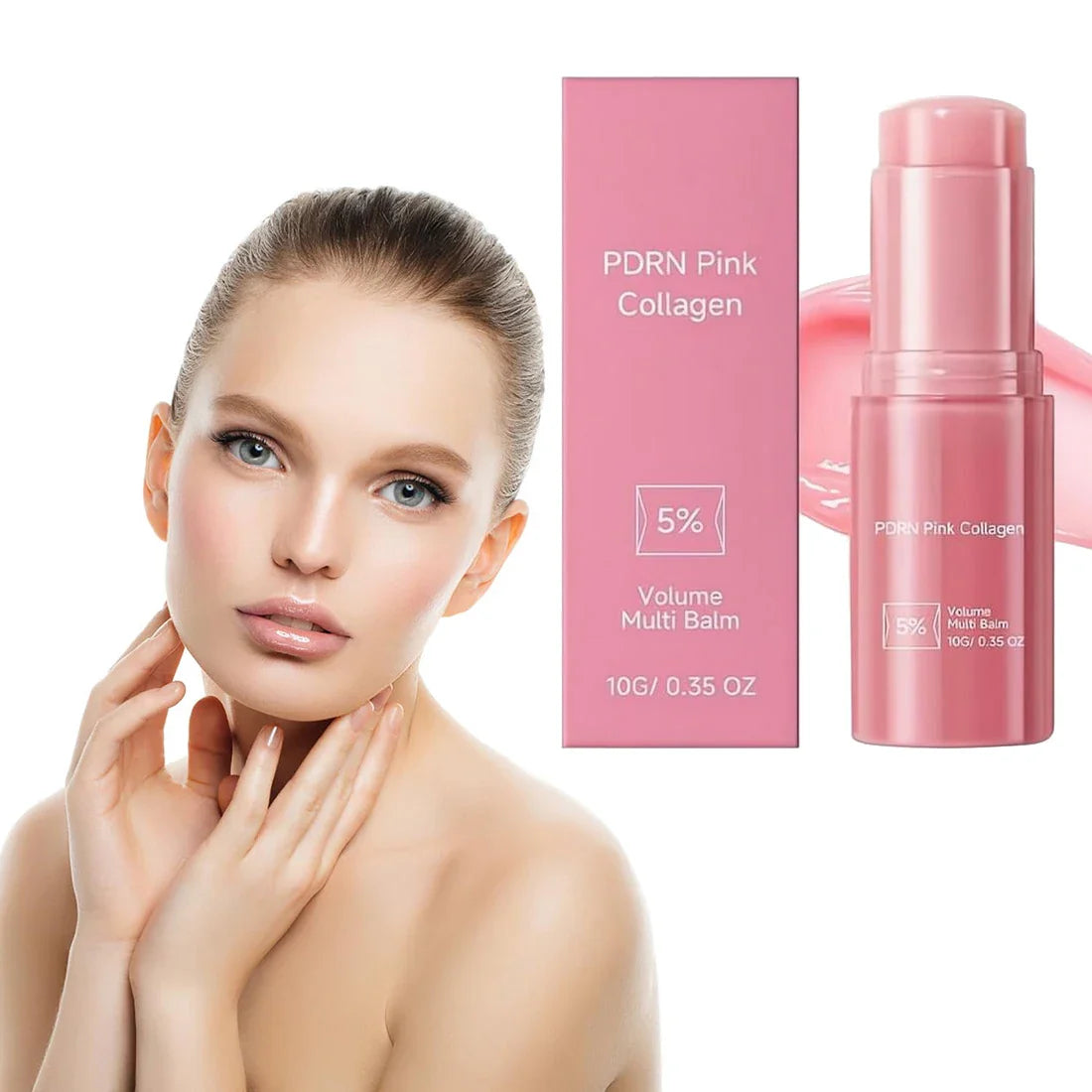 PDRN Pink Collagen Multi Balm Stick – Face, Lip & Neck