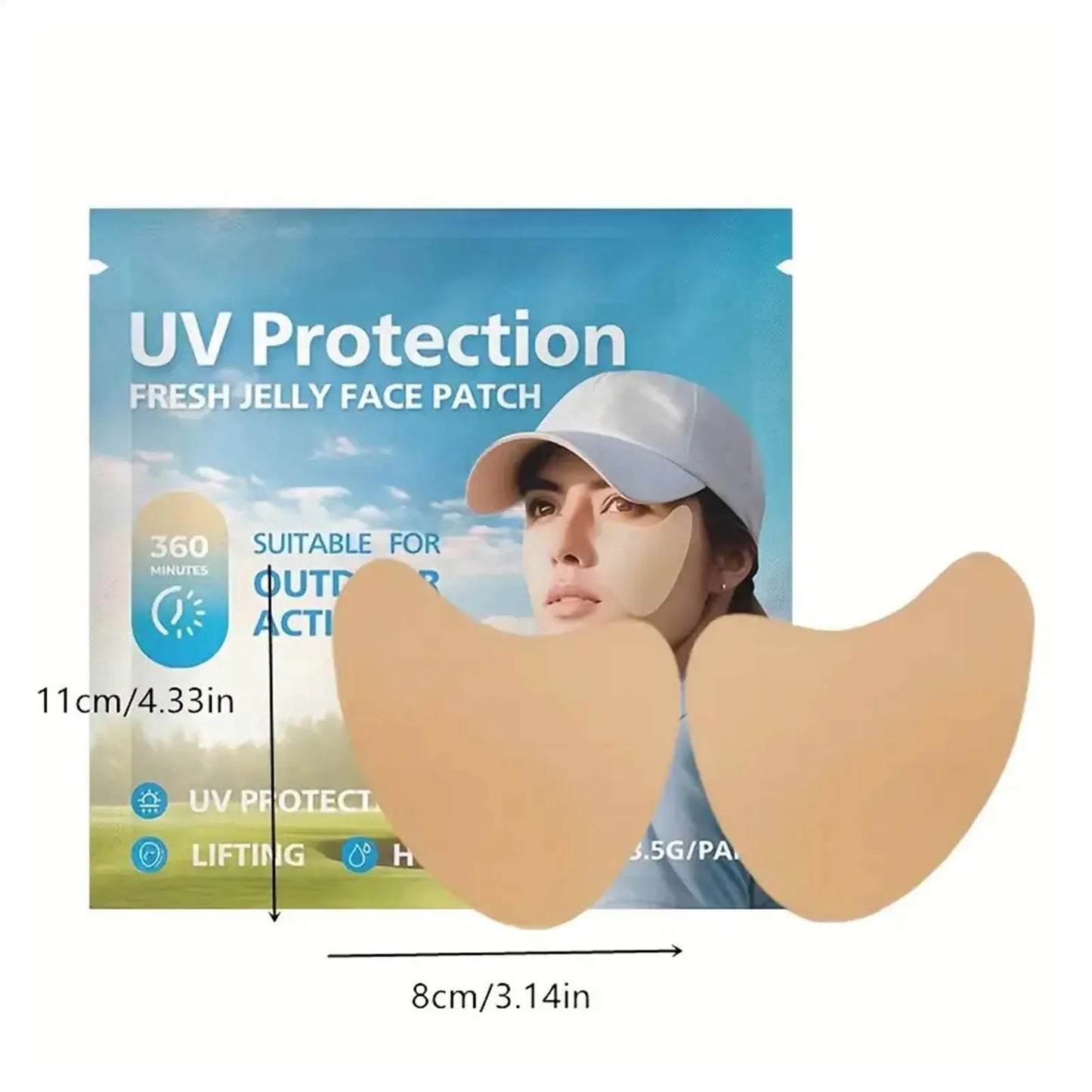 5 Pairs Sunscreen Face Patches for Outdoor Activities Peaceful Pleasures Health and Wellness
