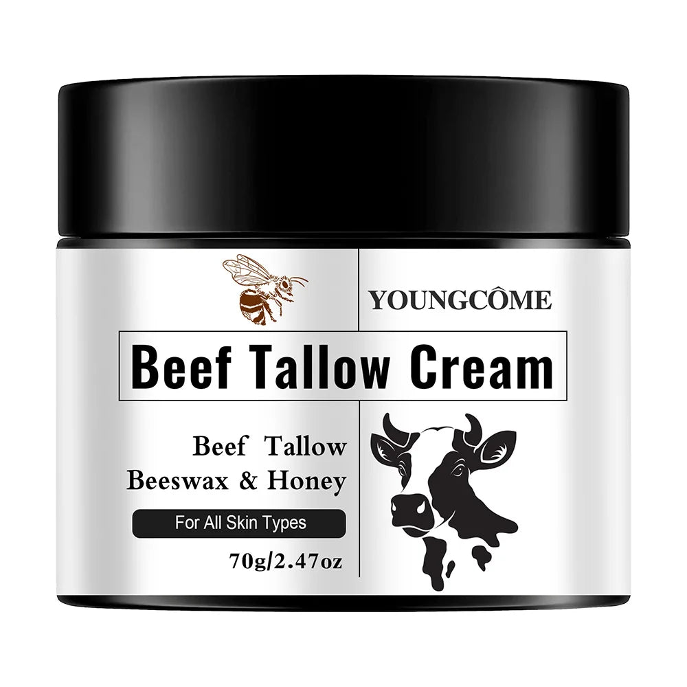 YOUNGCOME Beef Tallow Honey Cream – Hydrating Face Moisturizer