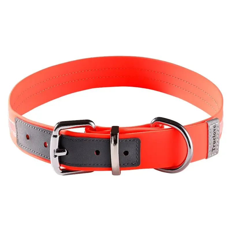 Truelove Reflective Dog Collar – Waterproof & Adjustable TLC5521 Peaceful Pleasures Health and Wellness Neon Orange XXXS China Mainland
