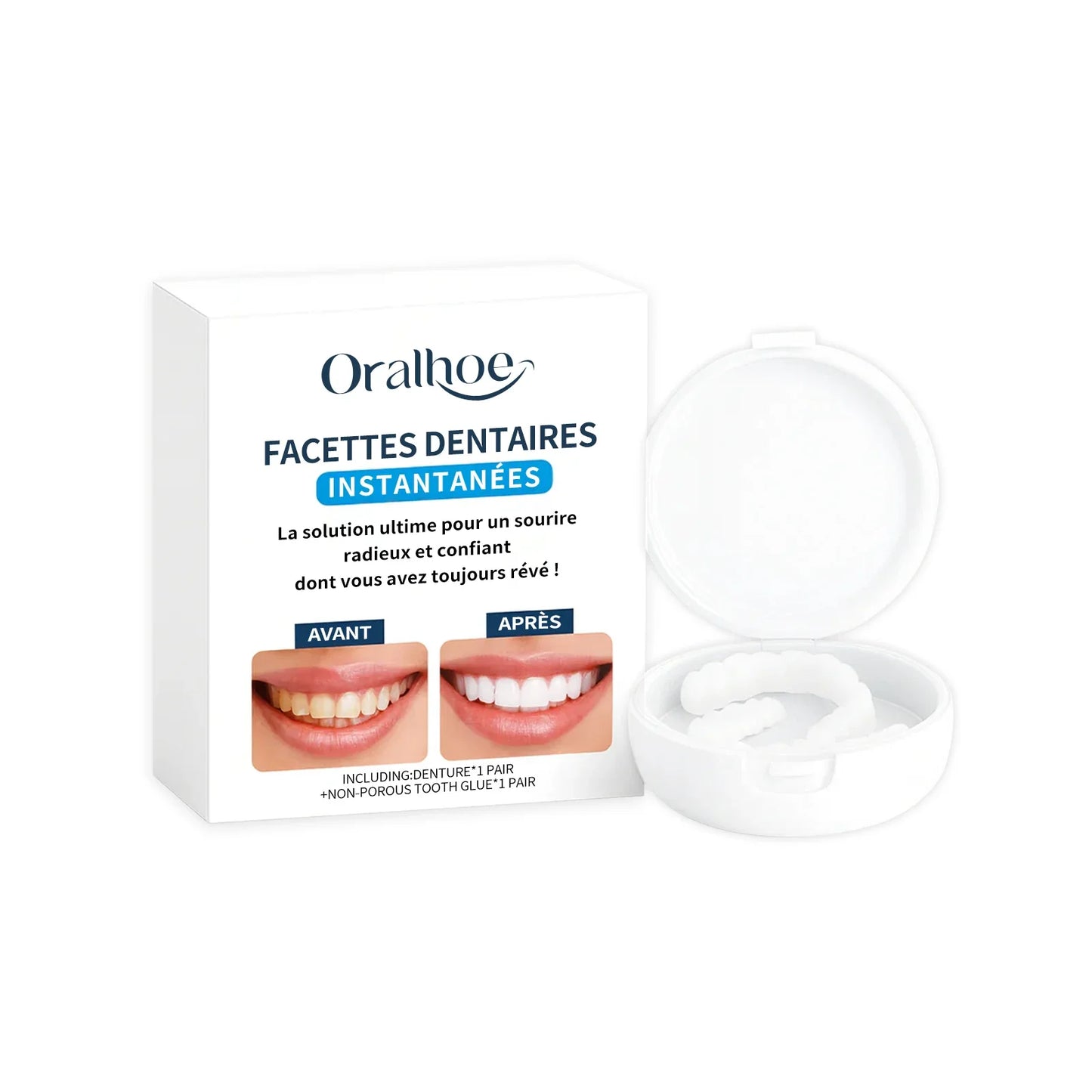 Adjustable Clip-On Dental Veneers – Cosmetic Smile Cover