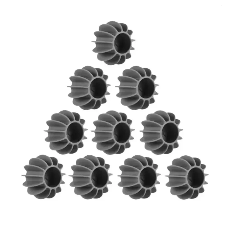 Silicone Laundry Ball – Reusable Pet & Cat Hair Remover Laundry Cleaning Ball Peaceful Pleasures Health and Wellness Gray 10pcs