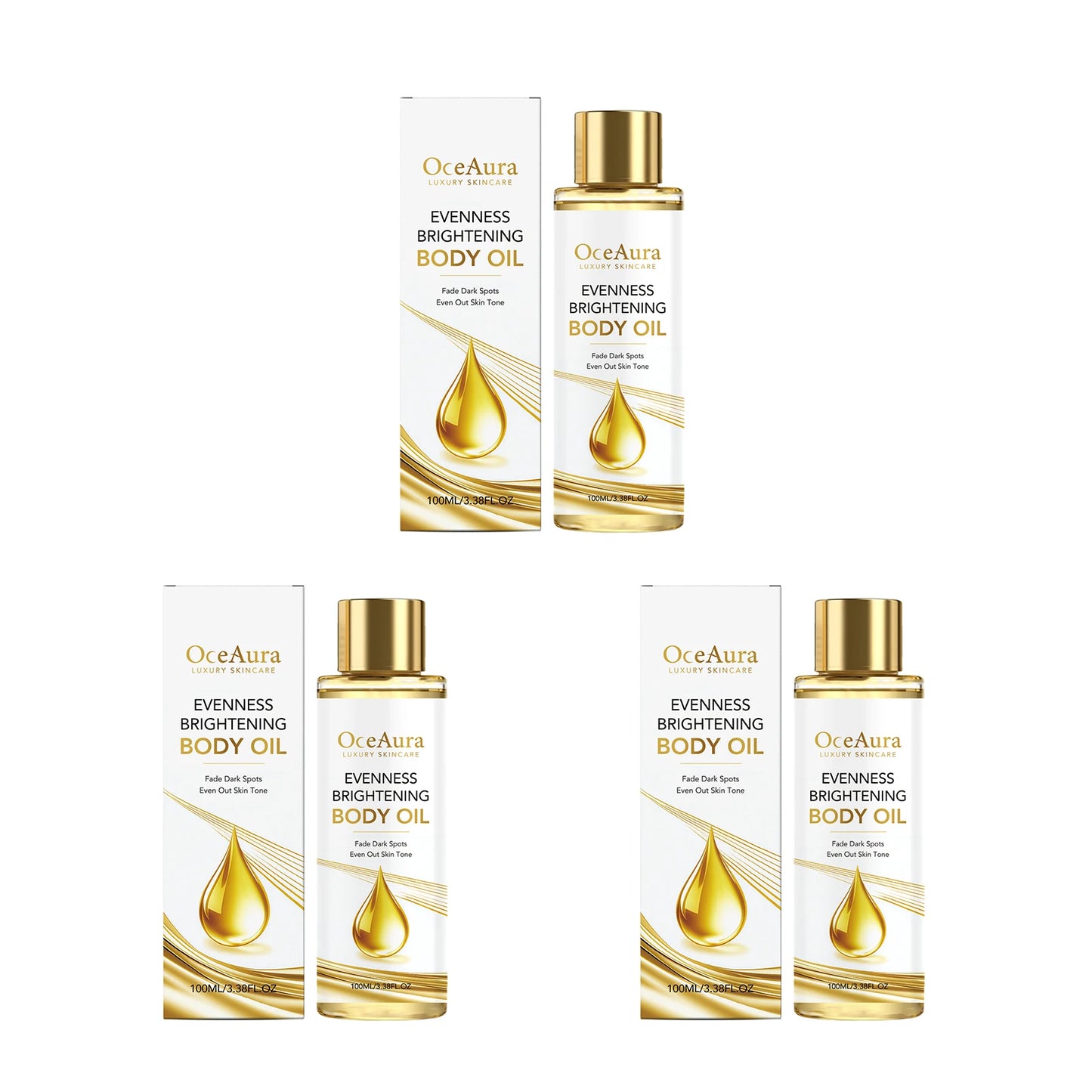 Brightening Body Oil Firming Moisturizing Rejuvenating Smoothing Softening Fade Fine Lines Soothing Repairing Glowing Body Oil Peaceful Pleasures Health and Wellness 300ml boxed
