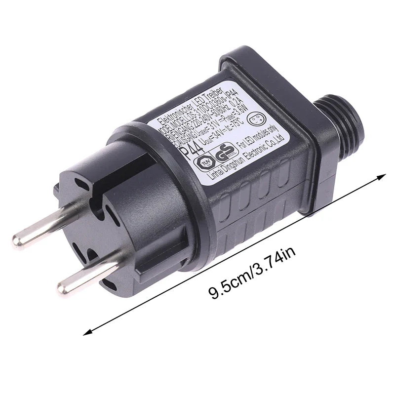 3.6W 31V LED String Light Power Adapter – IP44 Waterproof Timer