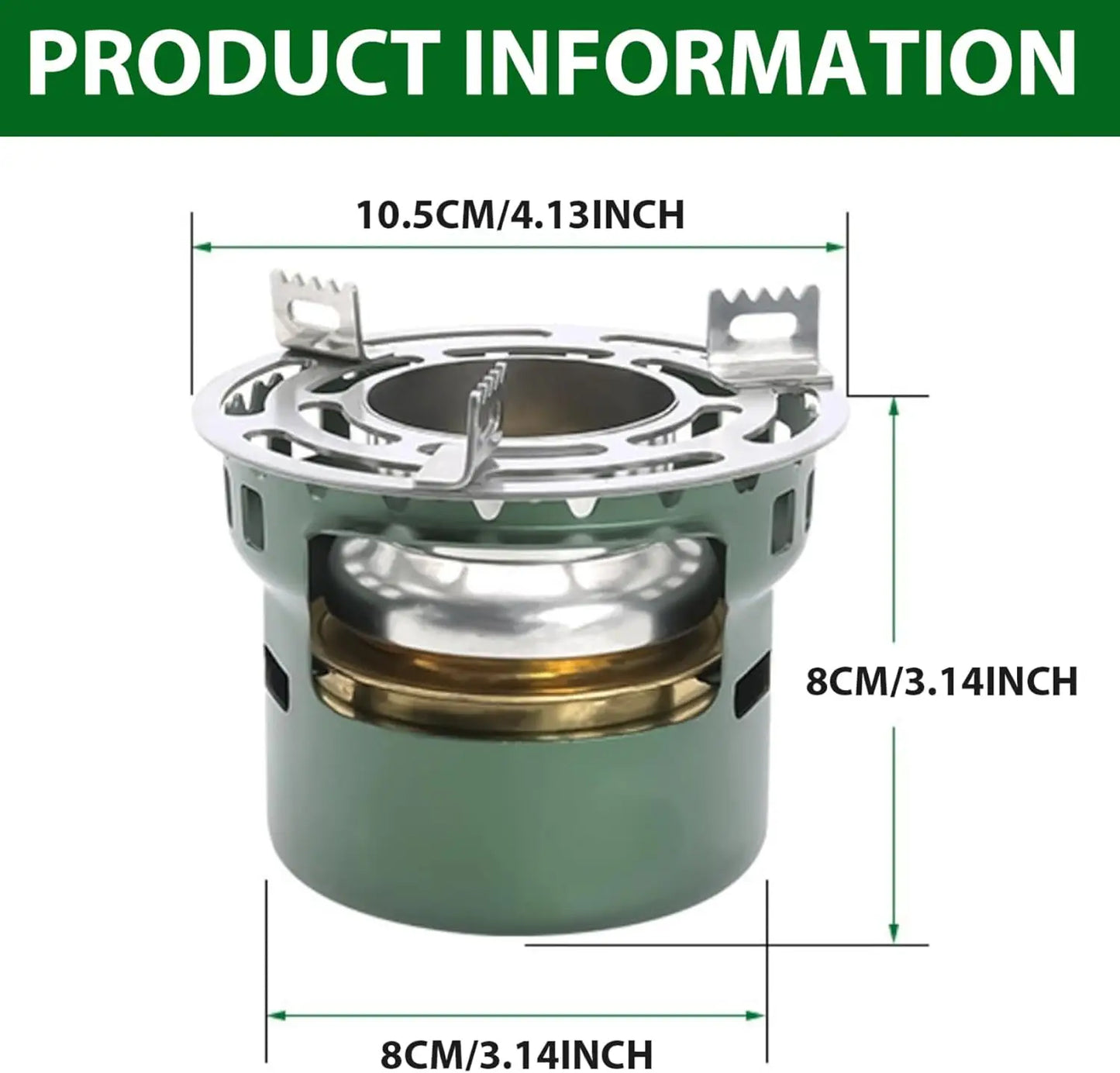 Mini Alcohol Stove Spirit Burner with Pot Stand, Portable Camping Stove,Outdoor Camping Burner for BBQ Cooking Picnic Peaceful Pleasures Health and Wellness