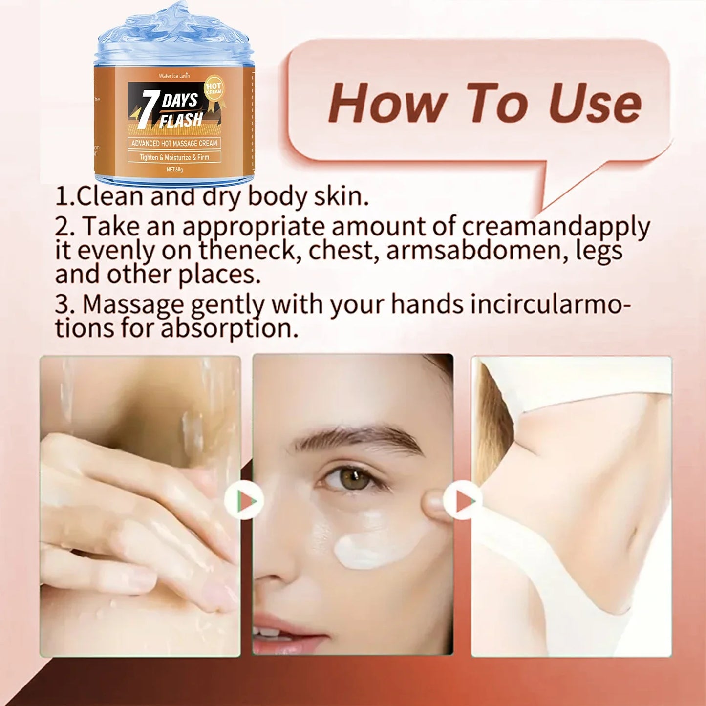 Body Firming Massage Cream – Warming & Tightening Formula 60g