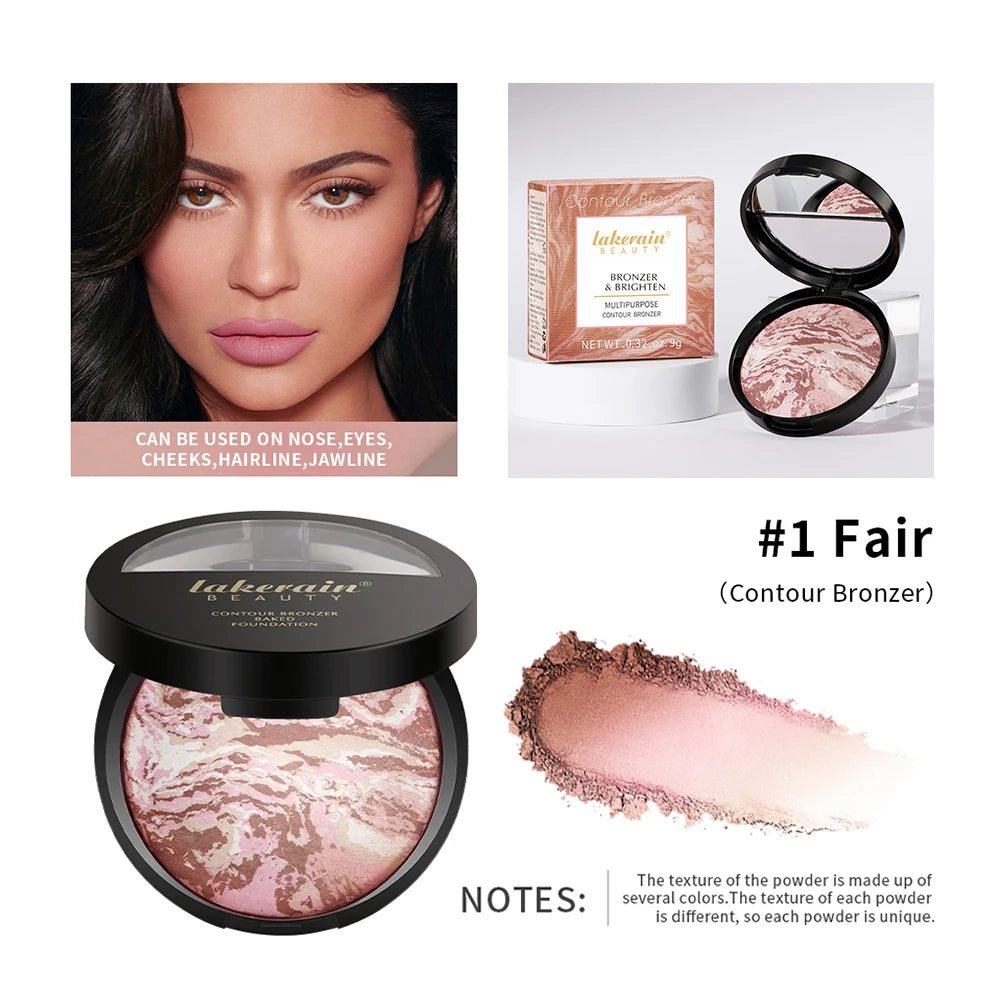 Matte Loose Powder Waterproof Oil-control Matte Full Coverage Face Makeup Makeup Setting Loose Powder Baked Powder Foundation Peaceful Pleasures Health and Wellness color 3