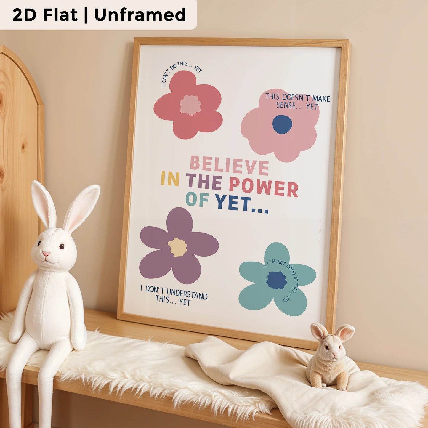 3-Piece Inspirational Quote Canvas Wall Art | Kids & Living Room