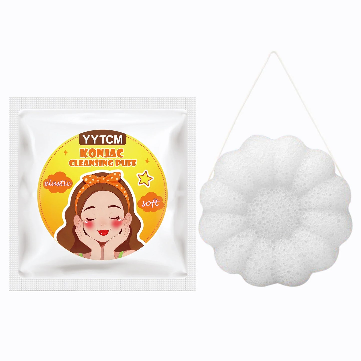 Walnut Konjac Face Sponge – Natural Cleansing & Makeup Removal