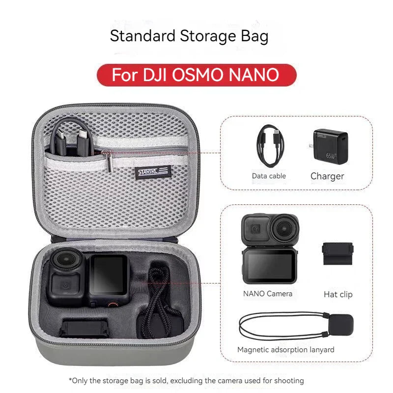 DJI OSMO Nano Hard Storage Bag | Portable PU Carry Case