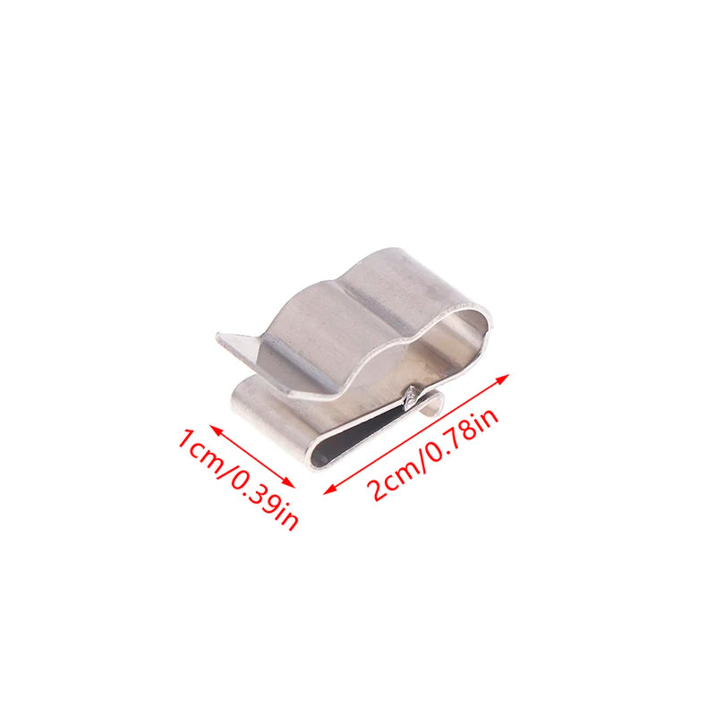 New 50 PCS High Quality Silver Brand New Solar PV Cable Clip Clamp Stainless Steel Wire Clamp Cable Organizer Peaceful Pleasures Health and Wellness