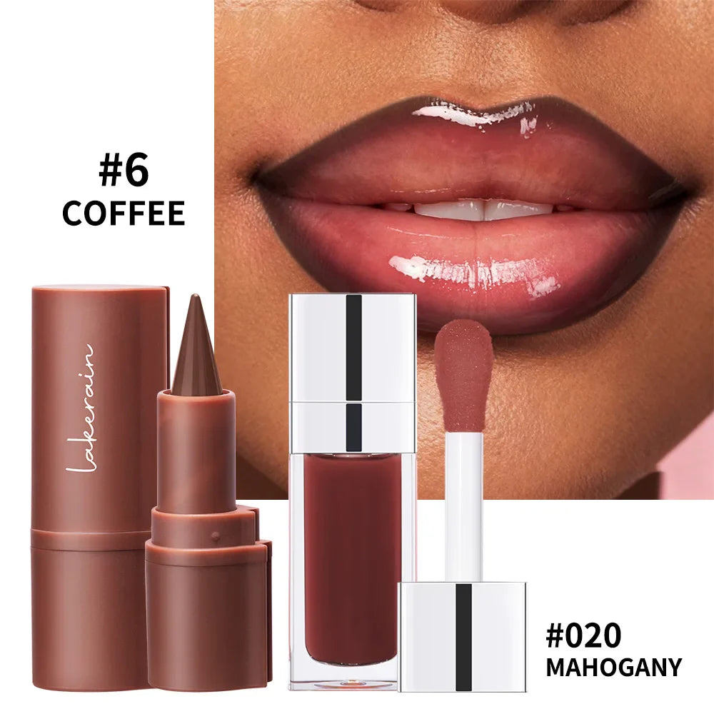 Lip Liner & Gloss Set – Long-Lasting Moisturizing Duo