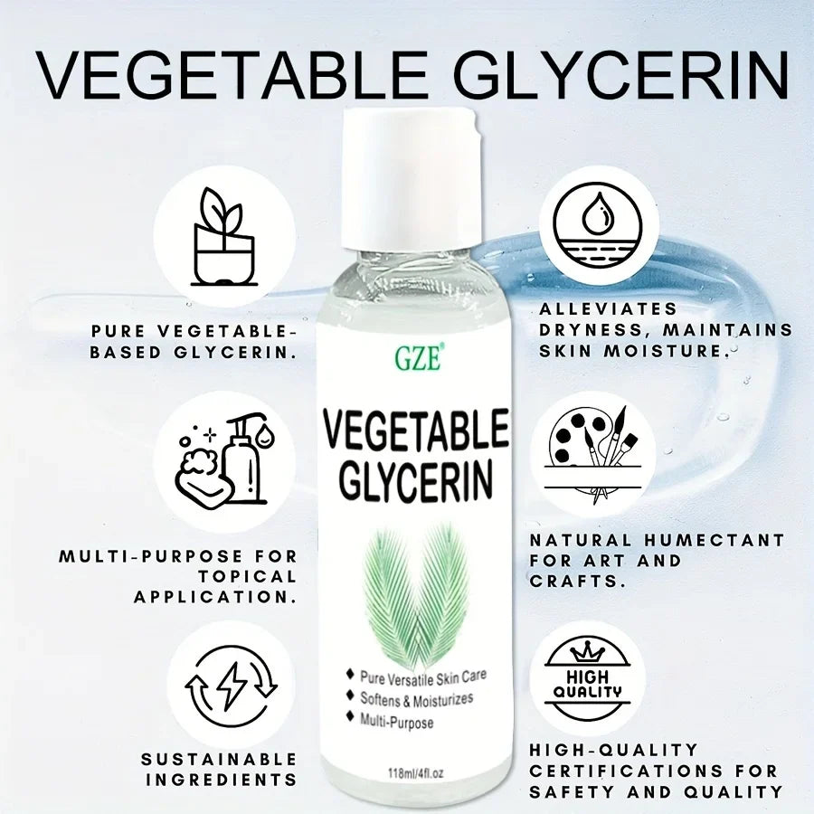 GZE 100% Pure Vegetable Glycerin – Moisturizing Skin Care 118ml
