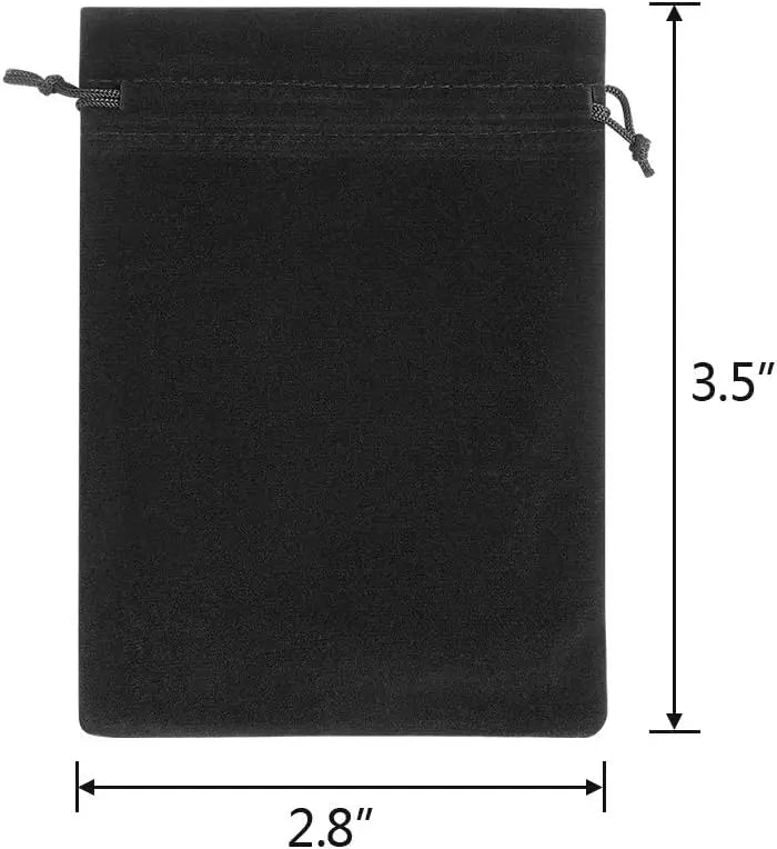 100pcs Velvet Bags 7x9cm String Bag Drawable Jewelry Packaging Bag Gift Wedding Party Display Present Sweets Packing Pouches Peaceful Pleasures Health and Wellness