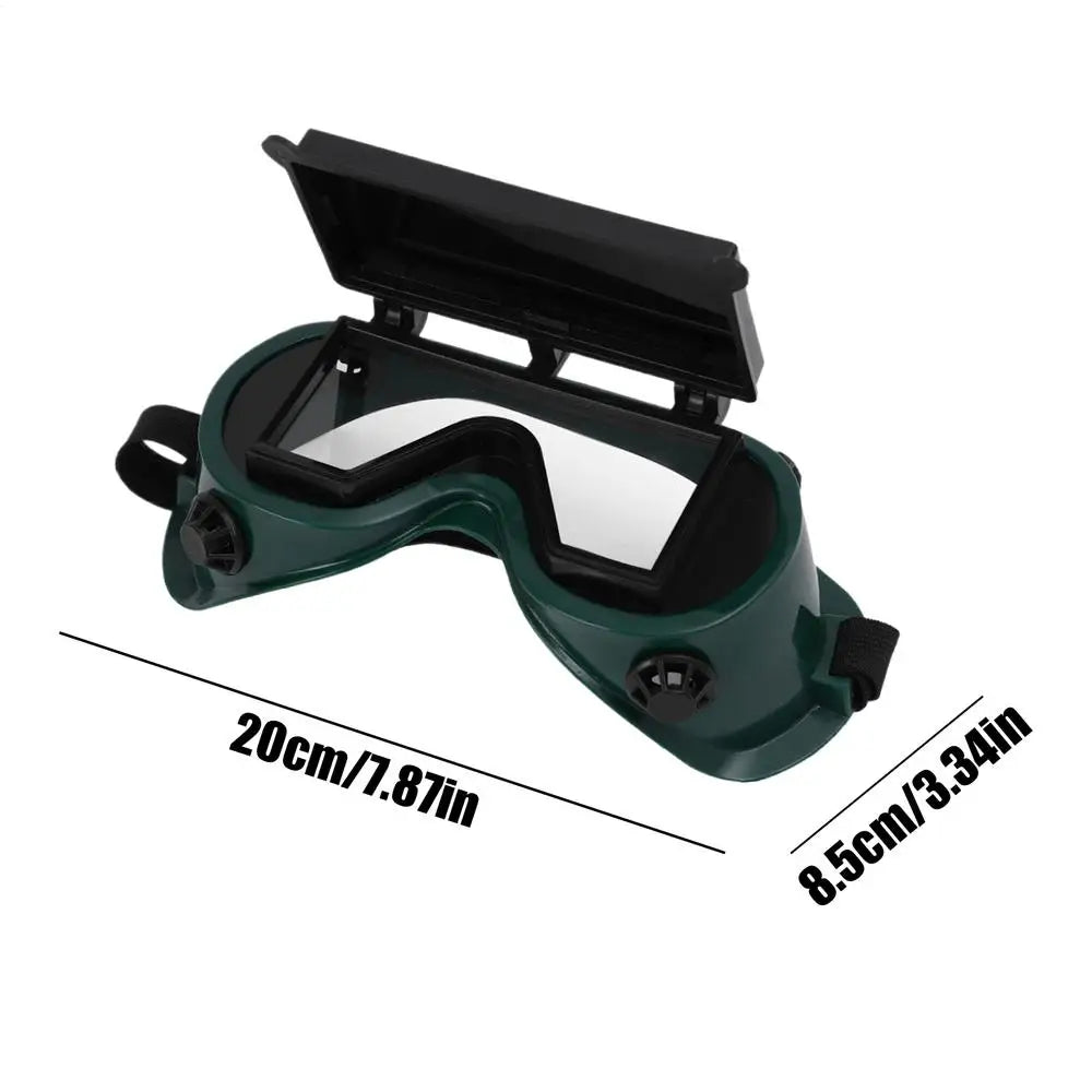Flip-Up Welding Goggles – Anti-Glare Safety Glasses