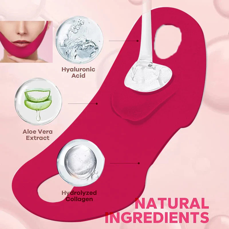 YURHERSU V-Pull Facial Mask – Firm, Lift & Glow | 3-Pack