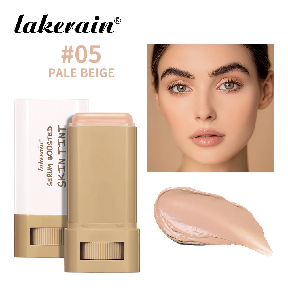 Eraser Foundation Stick Moisturizing Smooth High Coverage Silky Texture Travel-friendly Serum Boosted Skin Tint Solid Foundation Peaceful Pleasures Health and Wellness Pale Beige