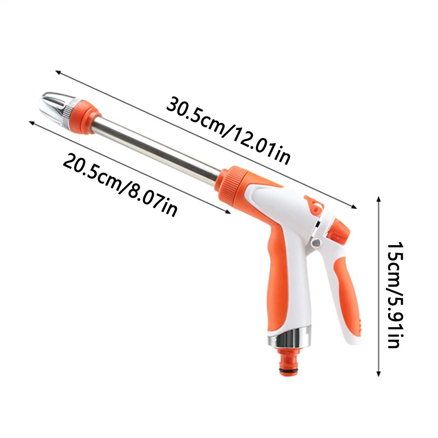 Adjustable Garden Hose Nozzle – 4 Spray Modes for Lawn & Car